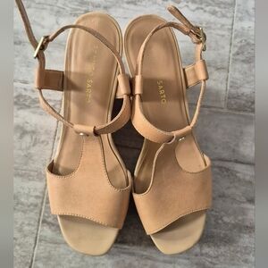 Franco Sarto Tan Leather Sandals